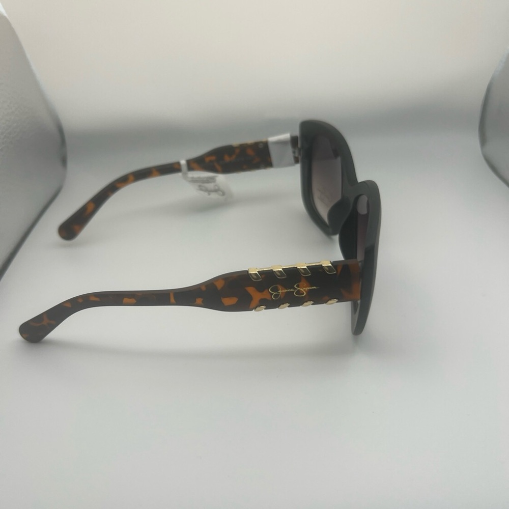 Jessica Simpson Women's Round Sunglasses Cat  J6343 Black And Brown - Picture 7 of 8